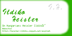 ildiko heisler business card